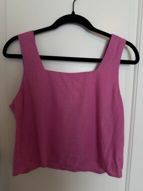 Easy Clothes Pink Crop Top